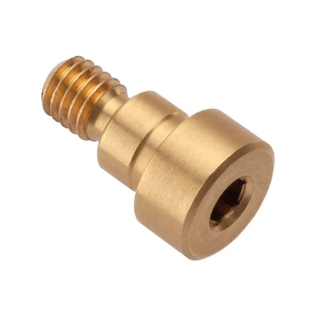 Ampg Shoulder Screw, 2A Thr Sz, 1/4 in Thr Lg, 3/16 in Shoulder Lg, Brass STR55014F03