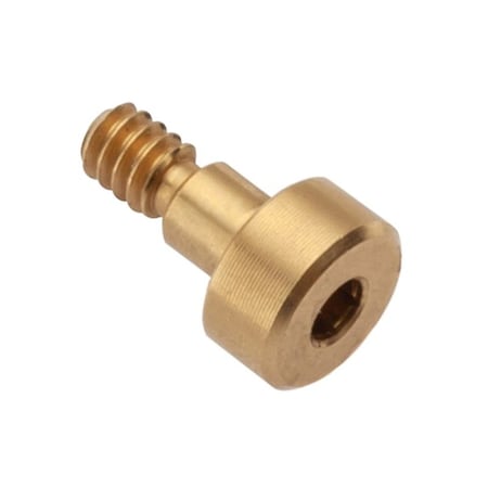 Ampg Shoulder Screw, 2A Thr Sz, 5/32 Thr Lg, 1/8 in Shoulder Lg, Brass STR55018C02