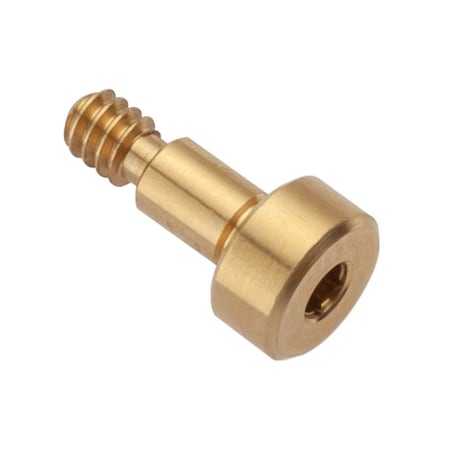 Ampg Shoulder Screw, 2A Thr Sz, 5/32 Thr Lg, 3/16 in Shoulder Lg, Brass STR55018C03