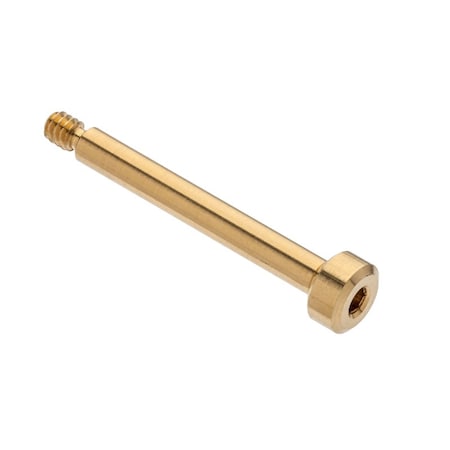 Ampg Shoulder Screw, 2A Thr Sz, 5/32 Thr Lg, 1 in Shoulder Lg, Brass STR55018C16