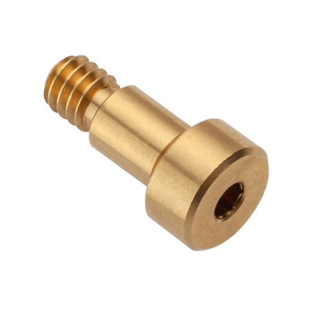 Ampg Shoulder Screw, 2A Thr Sz, 3/16 Thr Lg, 1/4 in Shoulder Lg, Brass STR55031C04