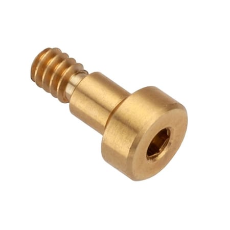 Ampg Shoulder Screw, 2A Thr Sz, 3/16 Thr Lg, 3/16 in Shoulder Lg, Brass STR55053C03