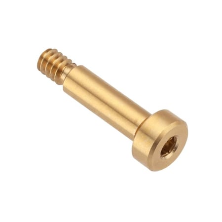 Ampg Shoulder Screw, 2A Thr Sz, 3/16 Thr Lg, 1/2 in Shoulder Lg, Brass STR55053C08