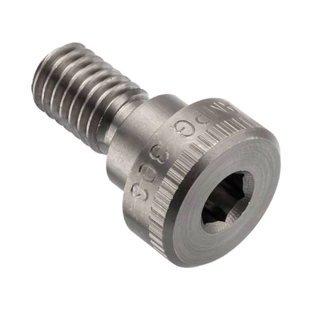 Ampg Shoulder Screw, 3A Thr Sz, 5/8 Thr Lg, 1/4 in Shoulder Lg, 18-8 Stainless Steel STR60112C04