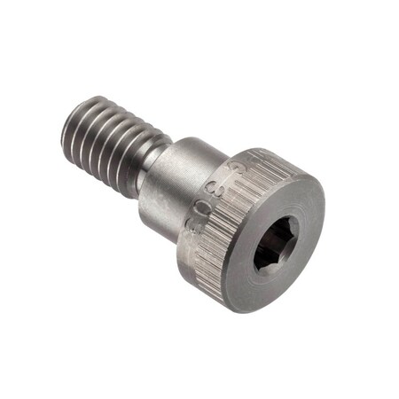 Ampg Shoulder Screw, 3A Thr Sz, 5/8 Thr Lg, 3/8 in Shoulder Lg, 18-8 Stainless Steel STR60112C06