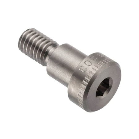 Ampg Shoulder Screw, 3A Thr Sz, 5/8 Thr Lg, 1/2 in Shoulder Lg, 18-8 Stainless Steel STR60112C08