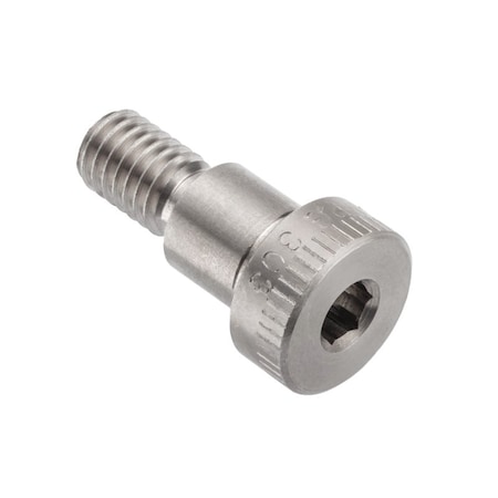 Ampg Shoulder Screw, 3/8"-16 Thr Sz, 5/8 Thr Lg, 1/2 in Shoulder Lg, 18-8 Stainless Steel STR60112C08-2