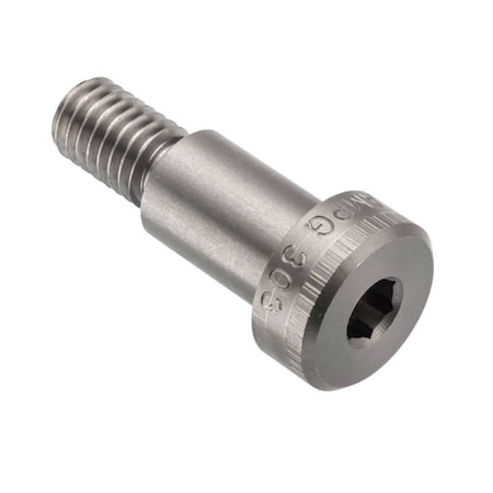 Ampg Shoulder Screw, 3A Thr Sz, 5/8 Thr Lg, 3/4 in Shoulder Lg, 18-8 Stainless Steel STR60112C12
