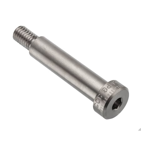 Ampg Shoulder Screw, 3A Thr Sz, 5/8 Thr Lg, 2 in Shoulder Lg, 18-8 Stainless Steel STR60112C32