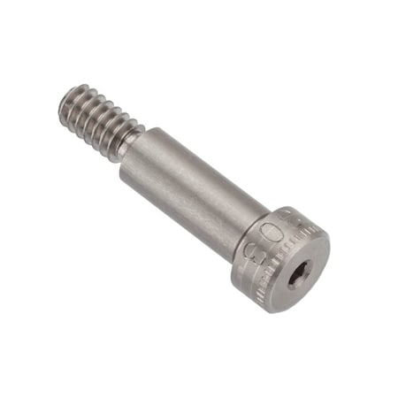 Ampg Shoulder Screw, 3A Thr Sz, 3/8 Thr Lg, 5/8 in Shoulder Lg, 18-8 Stainless Steel STR60114C10-DD