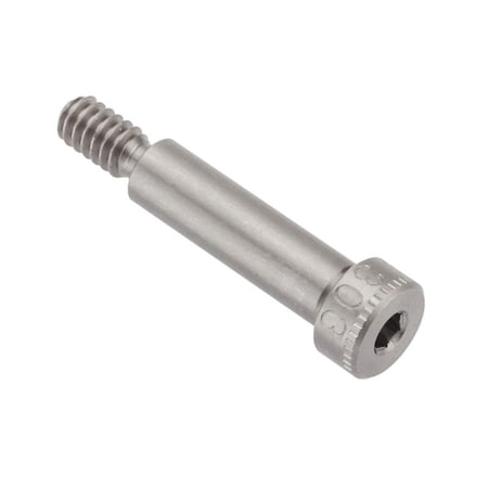 Ampg Shoulder Screw, 3A Thr Sz, 3/8 Thr Lg, 15/16 in Shoulder Lg, 18-8 Stainless Steel STR60114C15