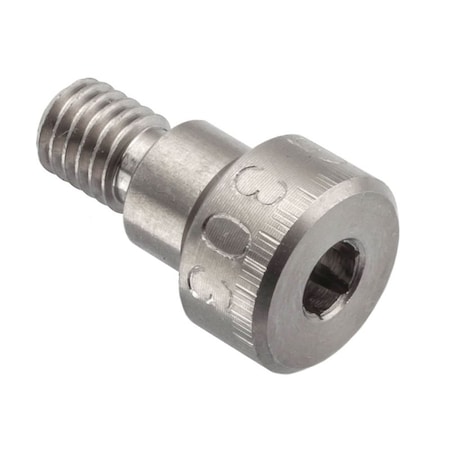 Ampg Shoulder Screw, 3A Thr Sz, 1/4 in Thr Lg, 3/16 in Shoulder Lg, 18-8 Stainless Steel STR60114F03