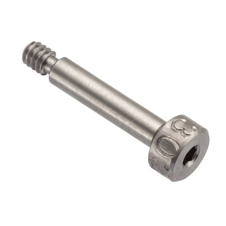 Ampg Shoulder Screw, 3A Thr Sz, 5/32 Thr Lg, 9/16 Shoulder Lg, 18-8 Stainless Steel STR60118C09