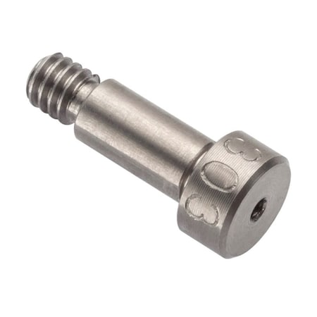 Ampg Shoulder Screw, 3A Thr Sz, 3/16 Thr Lg, 3/8 in Shoulder Lg, 18-8 Stainless Steel STR60131C06-DD