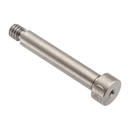 Ampg Shoulder Screw, 3A Thr Sz, 3/16 Thr Lg, 1 in Shoulder Lg, 18-8 Stainless Steel STR60131C16-DD
