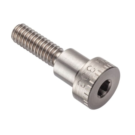 Ampg Shoulder Screw, 3A Thr Sz, 3/4 Thr Lg, 13/32 in Shoulder Lg, 18-8 Stainless Steel STR60138C06.5-1420