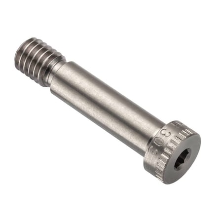 Ampg Shoulder Screw, 3/8"-16 Thr Sz, 1/2 Thr Lg, 1-1/4 in Shoulder Lg, 18-8 Stainless Steel STR60138C20-OST