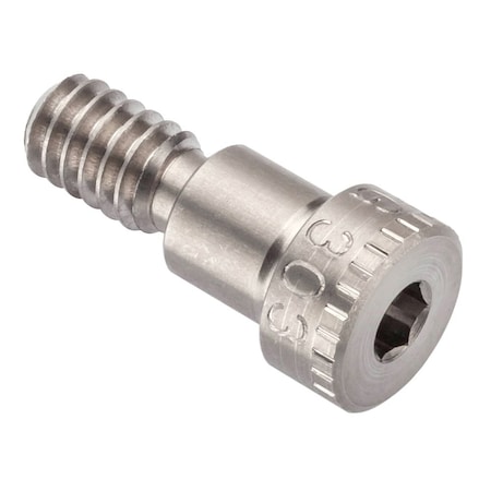 Ampg Shoulder Screw, 3A Thr Sz, 7/16 Thr Lg, 5/16 in Shoulder Lg, 18-8 Stainless Steel STR60151C05