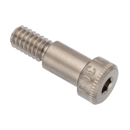 Ampg Shoulder Screw, 3A Thr Sz, 7/16 Thr Lg, 15/32 in Shoulder Lg, 18-8 Stainless Steel STR60151C07.5