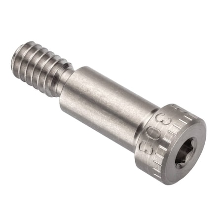Ampg Shoulder Screw, 3A Thr Sz, 7/16 Thr Lg, 11/16 in Shoulder Lg, 18-8 Stainless Steel STR60151C11