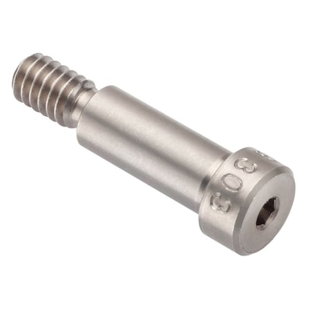 Ampg Shoulder Screw, 3A Thr Sz, 7/16 Thr Lg, 3/4 in Shoulder Lg, 18-8 Stainless Steel STR60151C12-DD
