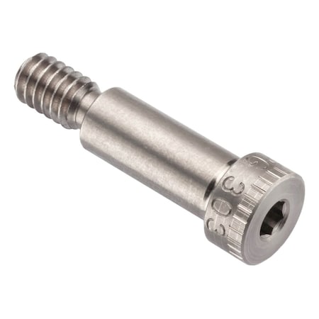 Ampg Shoulder Screw, 3A Thr Sz, 7/16 Thr Lg, 3/4 in Shoulder Lg, 18-8 Stainless Steel STR60151C12