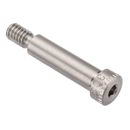 Ampg Shoulder Screw, 3A Thr Sz, 7/16 Thr Lg, 1-1/8 in Shoulder Lg, 18-8 Stainless Steel STR60151C18