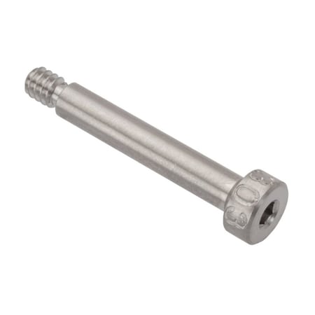 Ampg Shoulder Screw, 3A Thr Sz, 3/16 Thr Lg, 7/8 in Shoulder Lg, 18-8 Stainless Steel STR60153C14