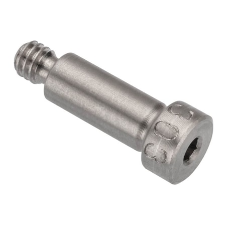 Ampg Shoulder Screw, 3A Thr Sz, 3/16 Thr Lg, 9/16 Shoulder Lg, 18-8 Stainless Steel STR60173C09