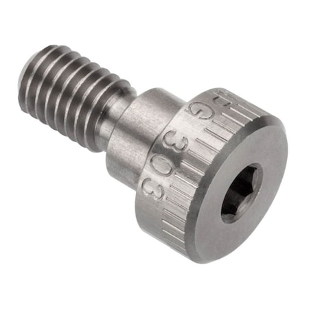 Ampg Shoulder Screw, M8 x 1.25 Thr Sz, 13mm Thr Lg, 6 mm Shoulder Lg, 18-8 Stainless Steel STR601M10X6
