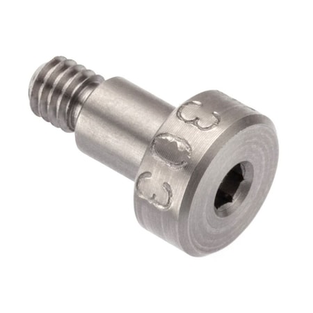 Ampg Shoulder Screw, 5g6g Thr Sz, 4.5mm Thr Lg, 6 mm Shoulder Lg, 18-8 Stainless Steel STR601M5X6
