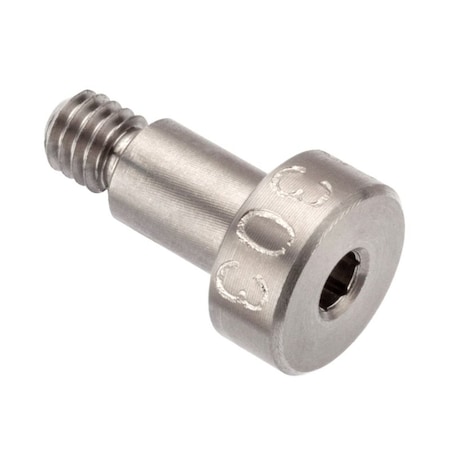 Ampg Shoulder Screw, 5g6g Thr Sz, 4.5mm Thr Lg, 7 mm Shoulder Lg, 18-8 Stainless Steel STR601M5X7