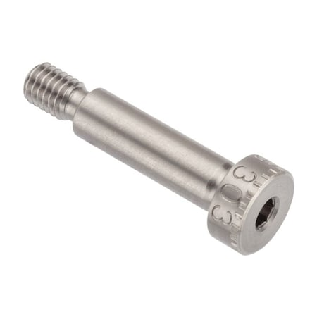 Ampg Shoulder Screw, 5g6g Thr Sz, 8mm Thr Lg, 20 mm Shoulder Lg, 18-8 Stainless Steel STR601M6X20-SHORT