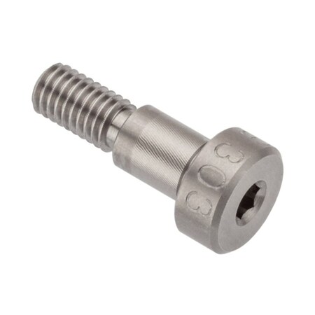 Ampg Shoulder Screw, 5g6g Thr Sz, 9.5mm Thr Lg, 8 mm Shoulder Lg, 18-8 Stainless Steel STR601M6X8