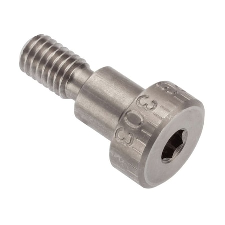 Ampg Shoulder Screw, 5g6g Thr Sz, 11mm Thr Lg, 8 mm Shoulder Lg, 18-8 Stainless Steel STR601M8X8