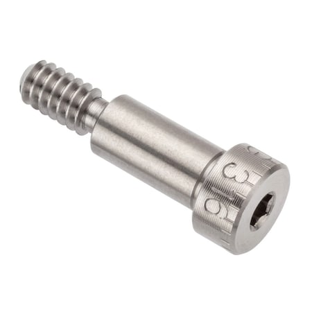 Ampg Shoulder Screw, 3A Thr Sz, 3/8 Thr Lg, 1/2 in Shoulder Lg, 316 Stainless Steel STR60214C08