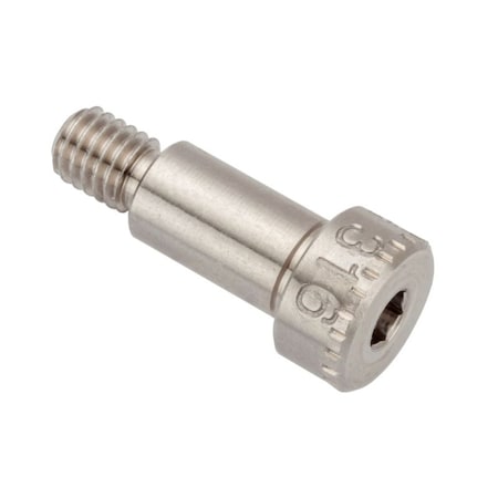 Ampg Shoulder Screw, 3A Thr Sz, 1/4 in Thr Lg, 7/16 in Shoulder Lg, 316 Stainless Steel STR60214F07