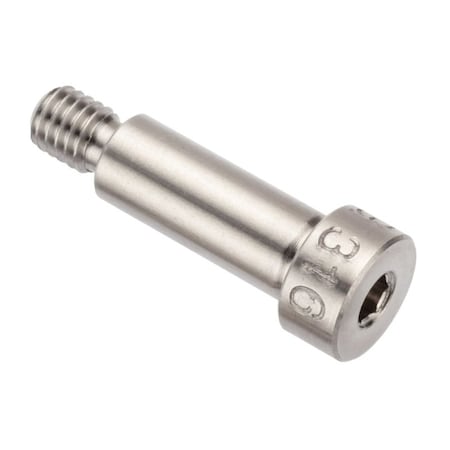 Ampg Shoulder Screw, 3A Thr Sz, 1/4 in Thr Lg, 5/8 in Shoulder Lg, 316 Stainless Steel STR60214F10