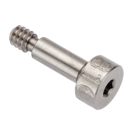 Ampg Shoulder Screw, 3A Thr Sz, 5/32 Thr Lg, 5/16 in Shoulder Lg, 316 Stainless Steel STR60218C05