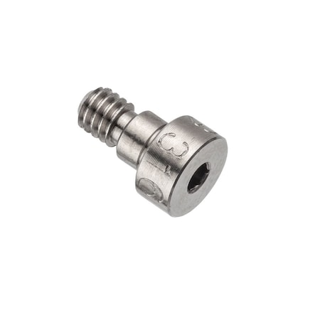 Ampg Shoulder Screw, 3A Thr Sz, 3/16 Thr Lg, 1/8 in Shoulder Lg, 316 Stainless Steel STR60231C02