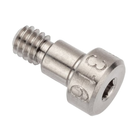 Ampg Shoulder Screw, 3A Thr Sz, 3/16 Thr Lg, 3/16 in Shoulder Lg, 316 Stainless Steel STR60231C03