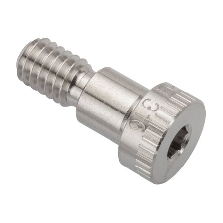 Ampg Shoulder Screw, 3A Thr Sz, 1/2 Thr Lg, 3/8 in Shoulder Lg, 316 Stainless Steel STR60238C06