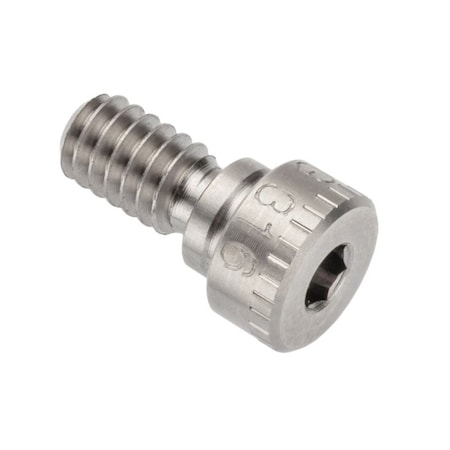 Ampg Shoulder Screw, 3A Thr Sz, 7/16 Thr Lg, 1/8 in Shoulder Lg, 316 Stainless Steel STR60251C02