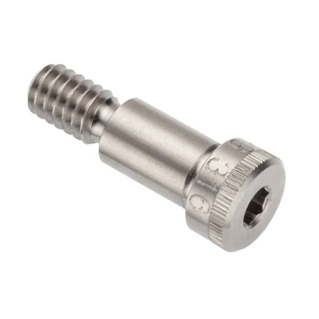 Ampg Shoulder Screw, 3A Thr Sz, 7/16 Thr Lg, 1/2 in Shoulder Lg, 316 Stainless Steel STR60251C08