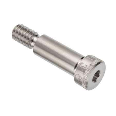 Ampg Shoulder Screw, 3A Thr Sz, 7/16 Thr Lg, 3/4 in Shoulder Lg, 316 Stainless Steel STR60251C12