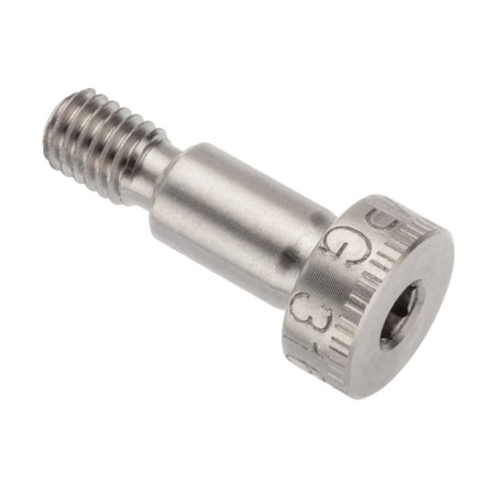 Ampg Shoulder Screw, 5g6g Thr Sz, 8mm Thr Lg, 10 mm Shoulder Lg, 316 Stainless Steel STR602M6X10-SHORT