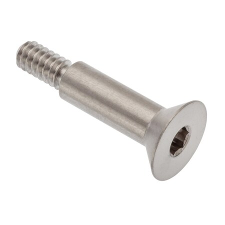 Ampg Shoulder Screw, #10-24 Thr Sz, 3/8 Thr Lg, 5/8 in Shoulder Lg, 18-8 Stainless Steel STR63014C10