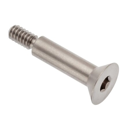 Ampg Shoulder Screw, #10-24 Thr Sz, 3/8 Thr Lg, 3/4 in Shoulder Lg, 18-8 Stainless Steel STR63014C12