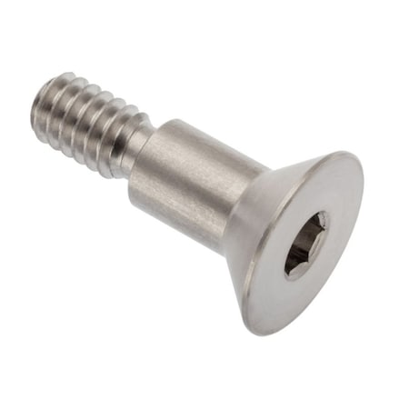 Ampg Shoulder Screw, 1/4"-20 Thr Sz, 7/16 Thr Lg, 3/8 in Shoulder Lg, 18-8 Stainless Steel STR63051C06