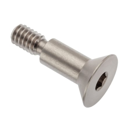 Ampg Shoulder Screw, 1/4"-20 Thr Sz, 7/16 Thr Lg, 1/2 in Shoulder Lg, 18-8 Stainless Steel STR63051C08